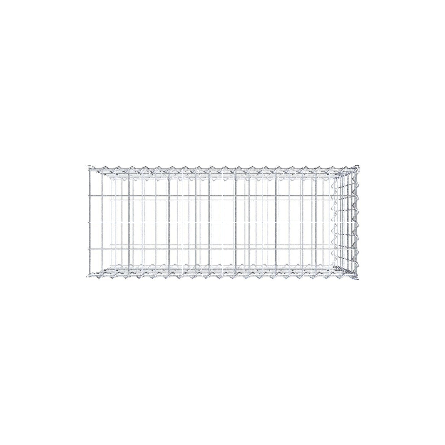 Anbaugabione Typ 2 100 cm x 60 cm x 40 cm (L x H x T), Maschenweite 5 cm x 10 cm, Spirale