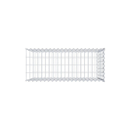 Anbaugabione Typ 2 100 cm x 60 cm x 40 cm (L x H x T), Maschenweite 5 cm x 10 cm, Spirale