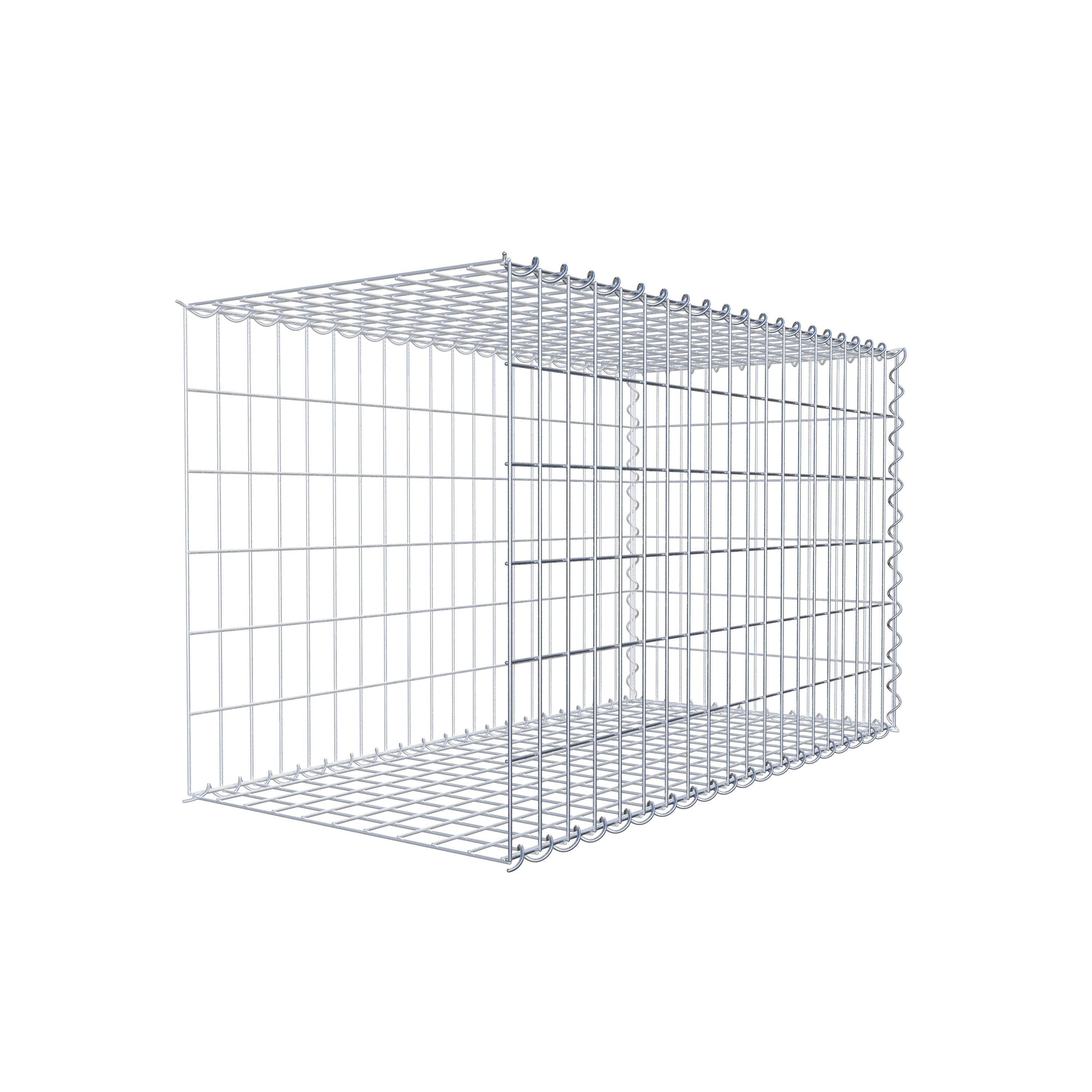 Gabion sur toile type 2 100 cm x 60 cm x 50 cm (L x H x P), maille 5 cm x 10 cm, spirale