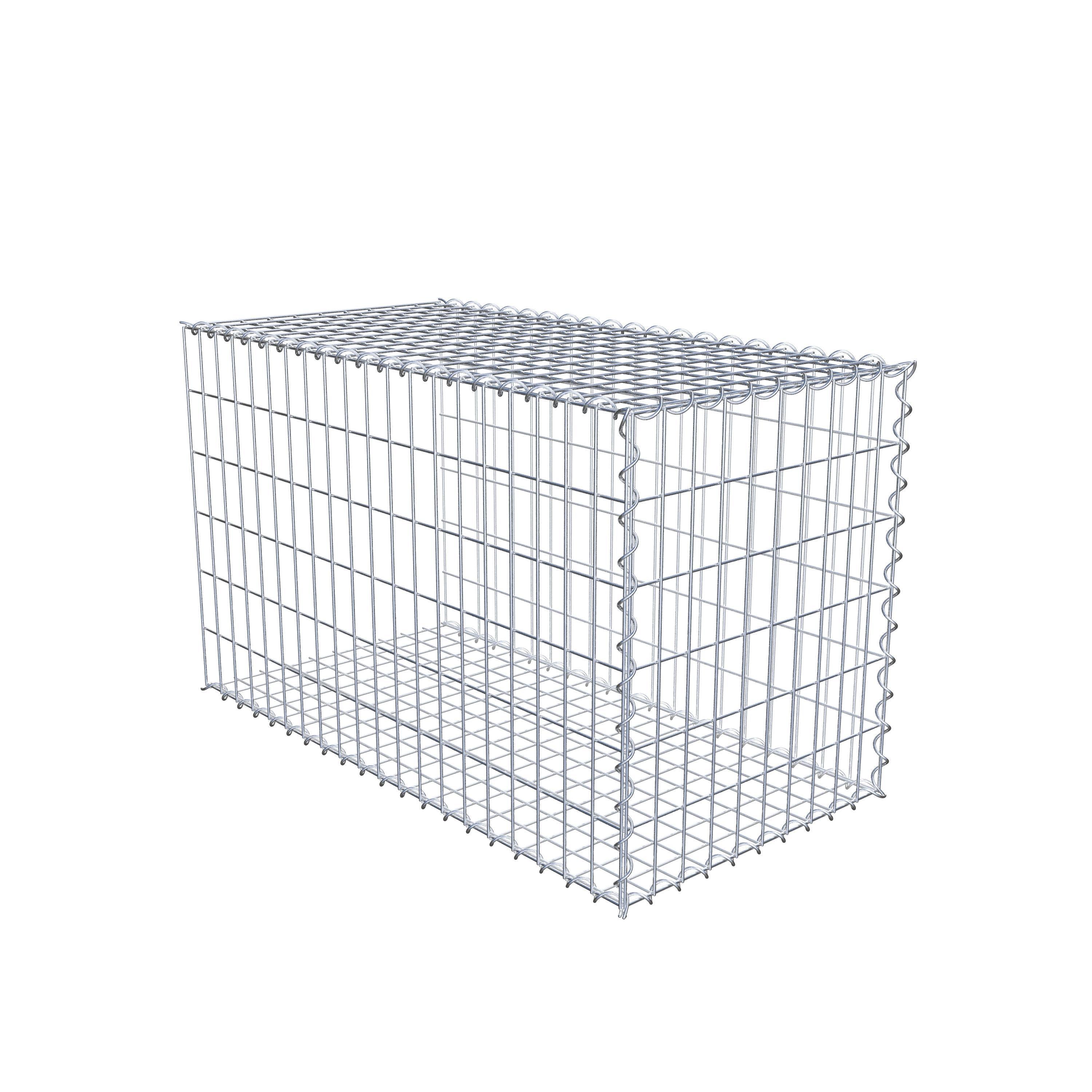 Gabion sur toile type 2 100 cm x 60 cm x 50 cm (L x H x P), maille 5 cm x 10 cm, spirale