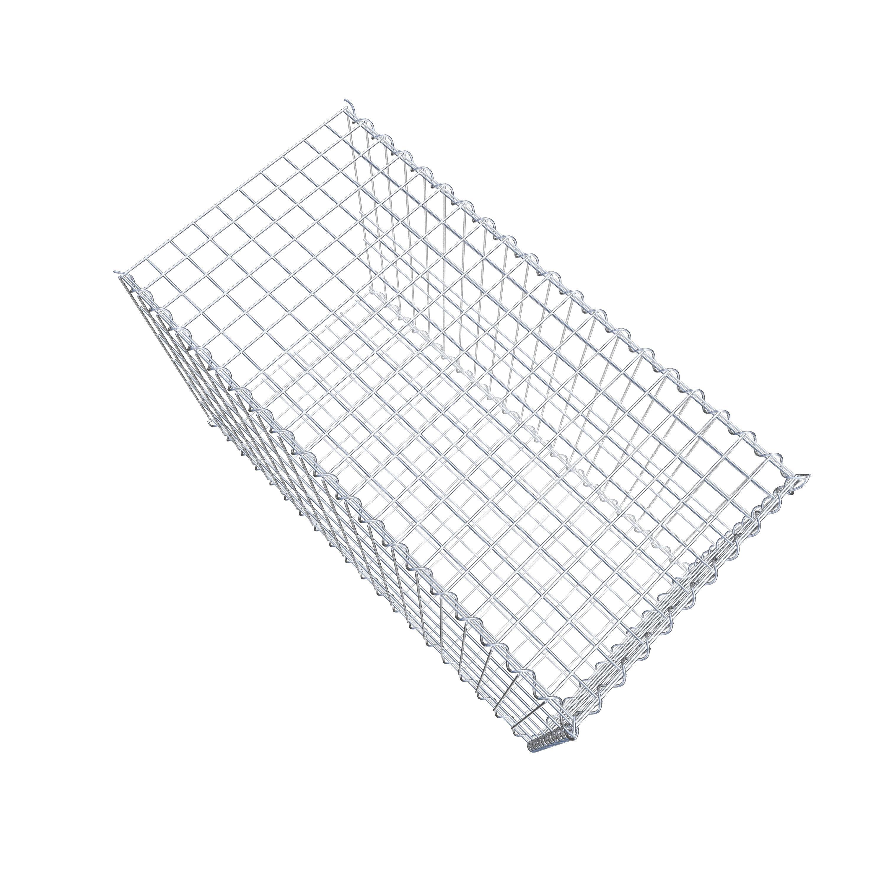 Gabion sur toile type 2 100 cm x 60 cm x 50 cm (L x H x P), maille 5 cm x 10 cm, spirale