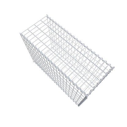 Gabion rapporté type 2 100 cm x 70 cm x 40 cm (L x H x P), mailles 5 cm x 10 cm, spirale