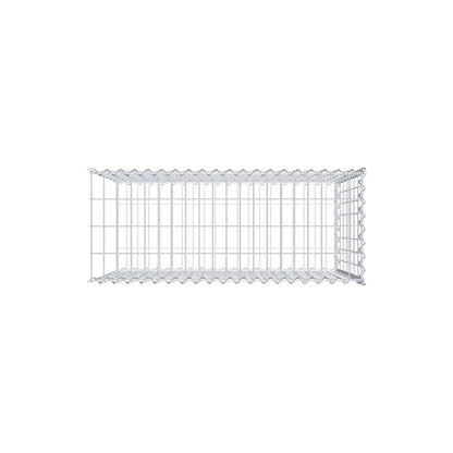 Gabion rapporté type 2 100 cm x 70 cm x 40 cm (L x H x P), mailles 5 cm x 10 cm, spirale