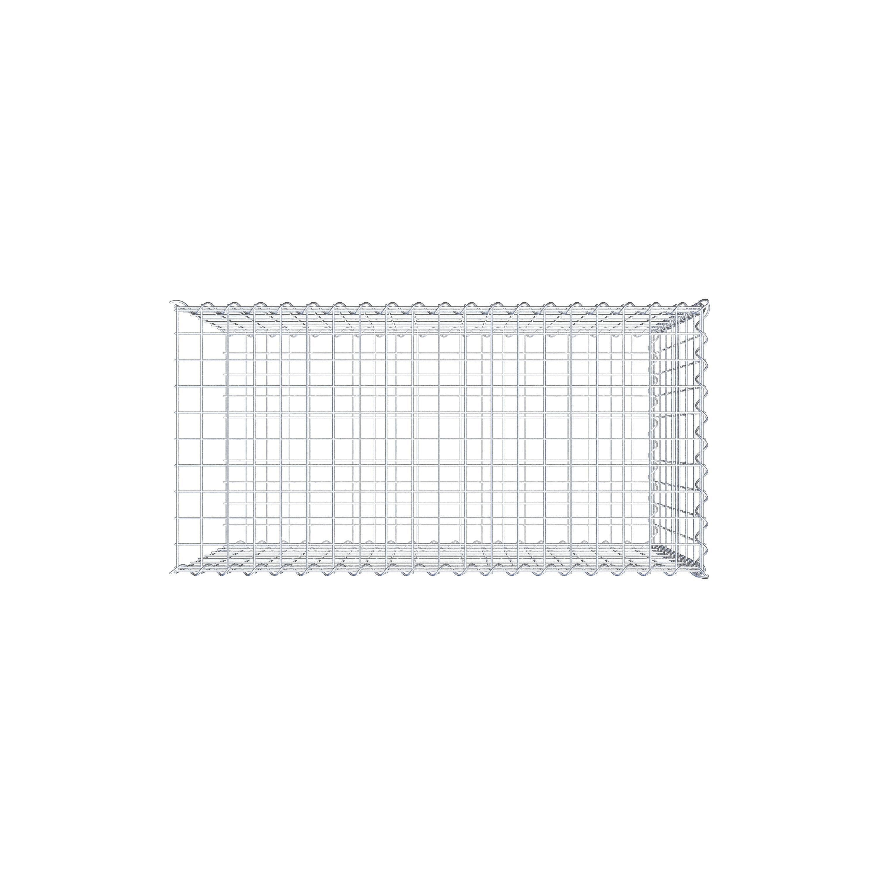 Gabion sur toile type 2 100 cm x 70 cm x 50 cm (L x H x P), maille 5 cm x 10 cm, spirale