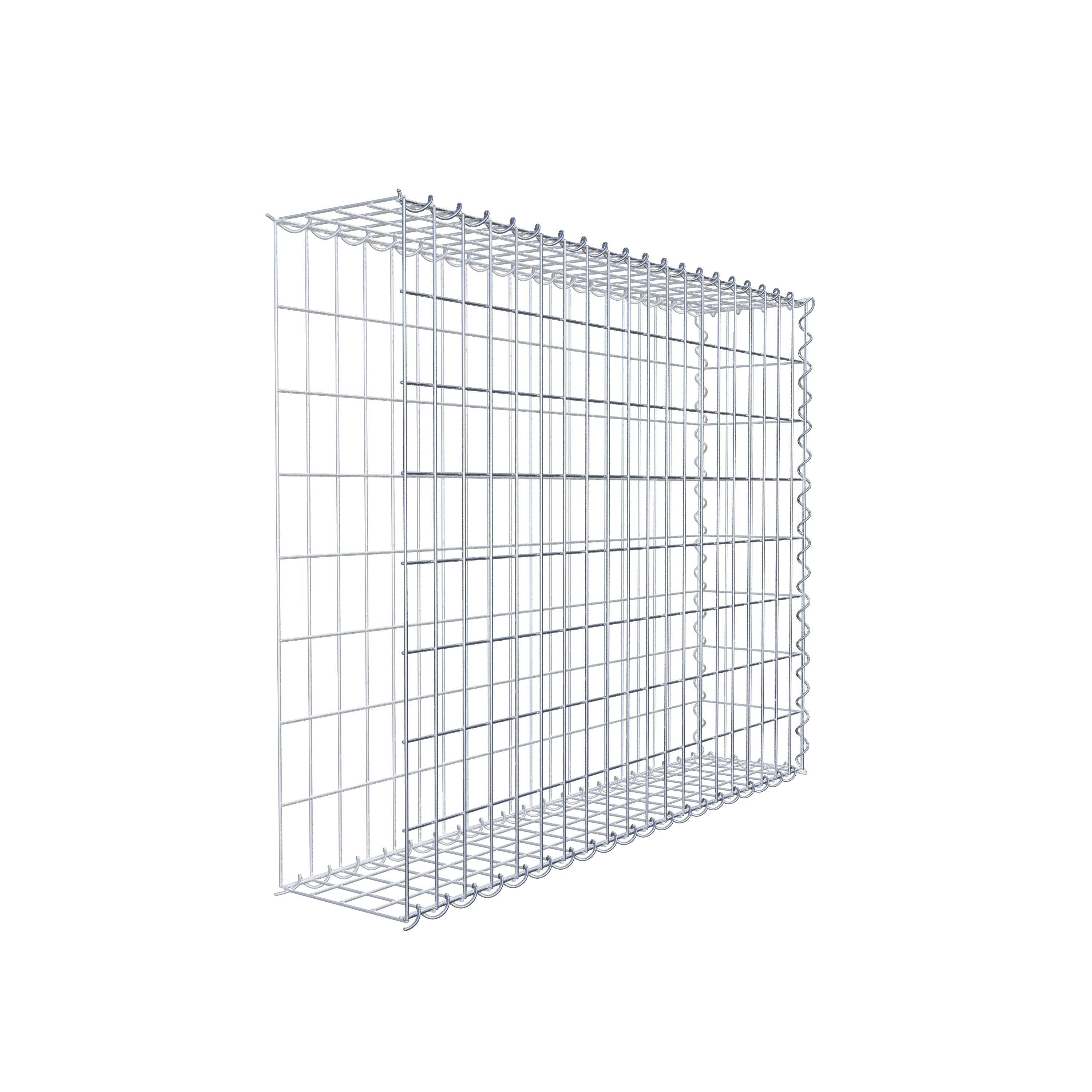 Gabion sur toile type 2 100 cm x 80 cm x 20 cm (L x H x P), maille 5 cm x 10 cm, spirale