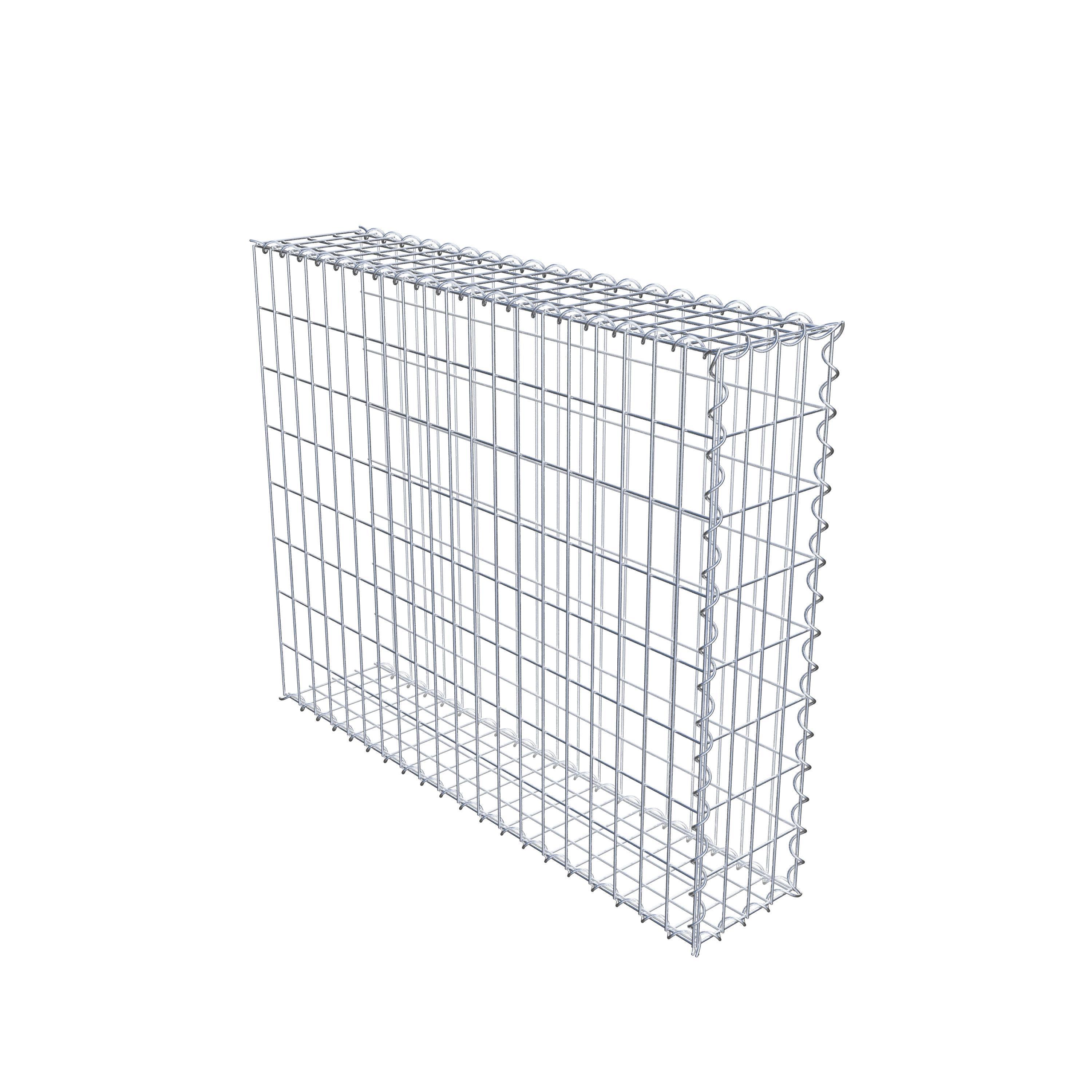 Gabion sur toile type 2 100 cm x 80 cm x 20 cm (L x H x P), maille 5 cm x 10 cm, spirale