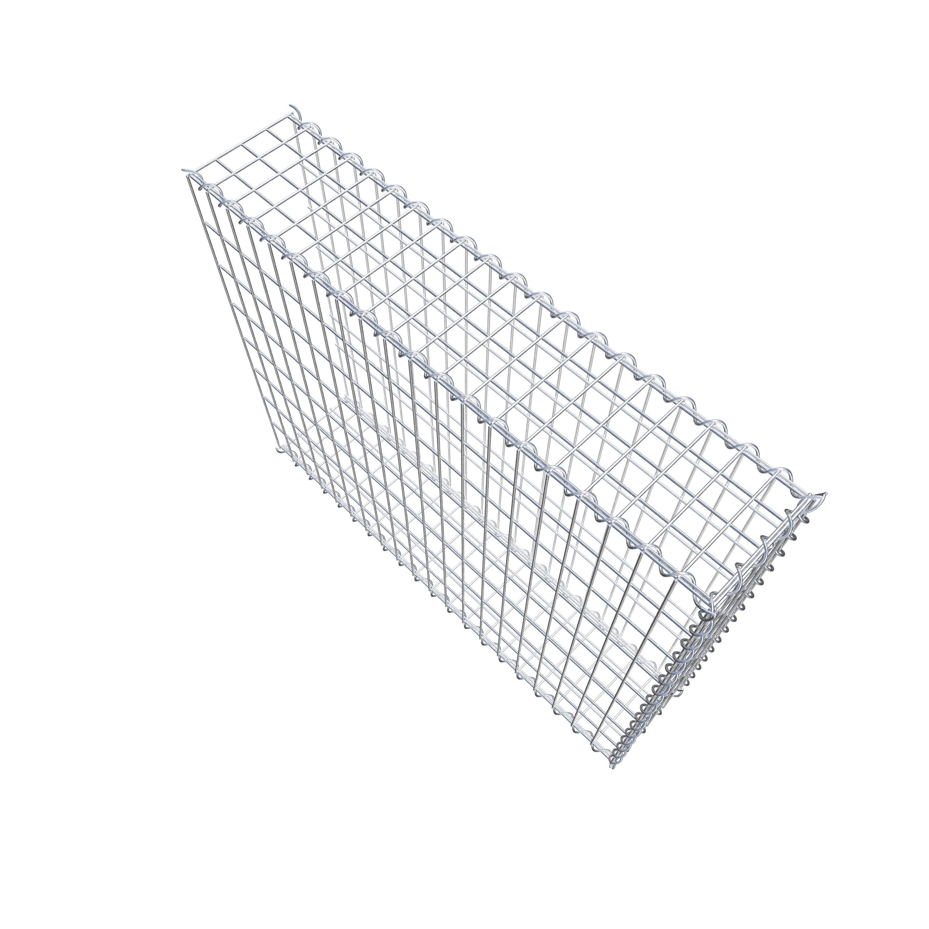 Gabion sur toile type 2 100 cm x 80 cm x 20 cm (L x H x P), maille 5 cm x 10 cm, spirale