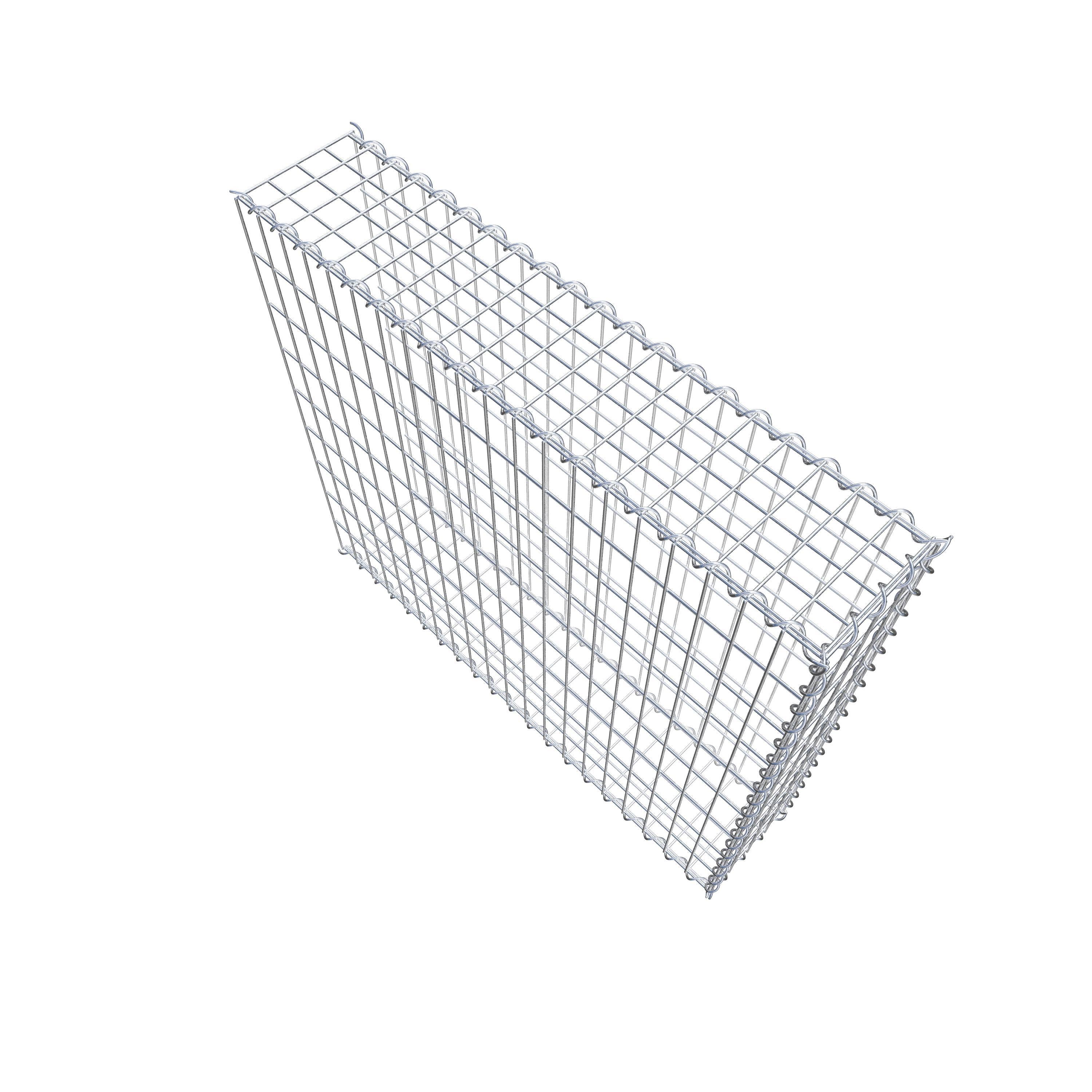 Gabion sur toile type 2 100 cm x 90 cm x 20 cm (L x H x P), maille 5 cm x 10 cm, spirale