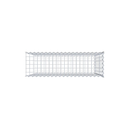 Gabbione aggiuntivo tipo 2 100 cm x 90 cm x 30 cm (L x H x P), dimensione maglia 5 cm x 10 cm, a spirale