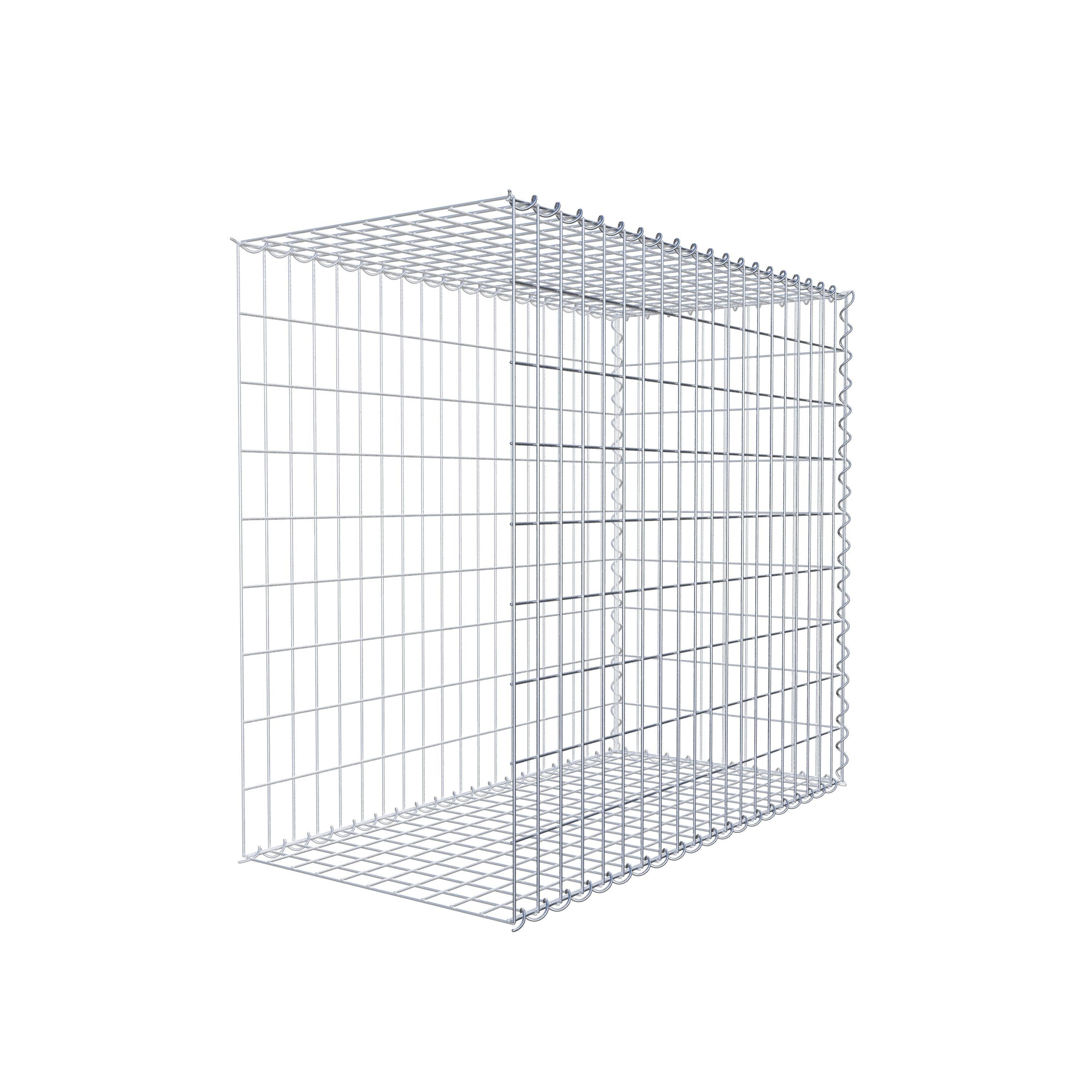 Gabion sur toile type 2 100 cm x 90 cm x 50 cm (L x H x P), maille 5 cm x 10 cm, spirale