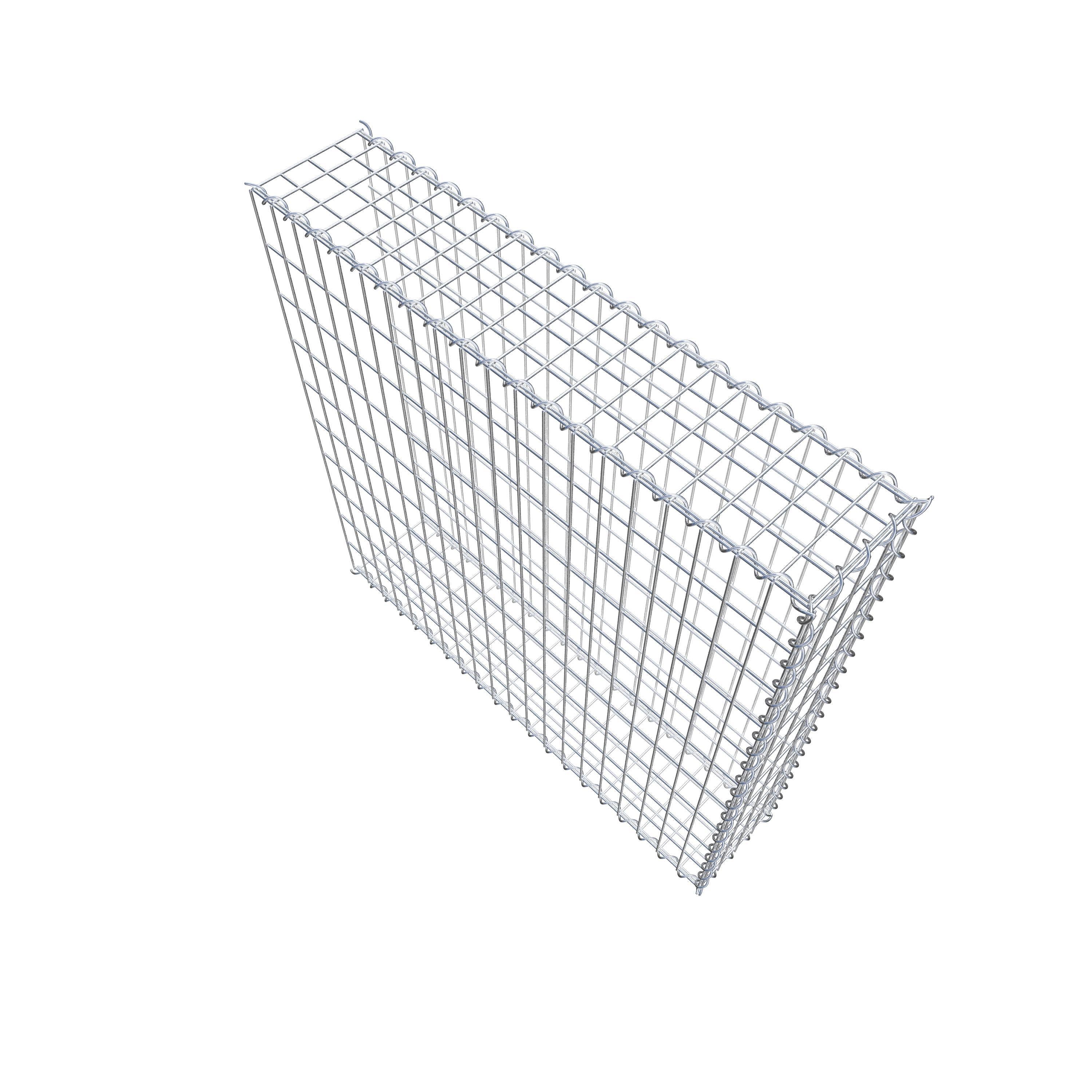 Gabion sur toile type 2 100 cm x 100 cm x 20 cm (L x H x P), maille 5 cm x 10 cm, spirale