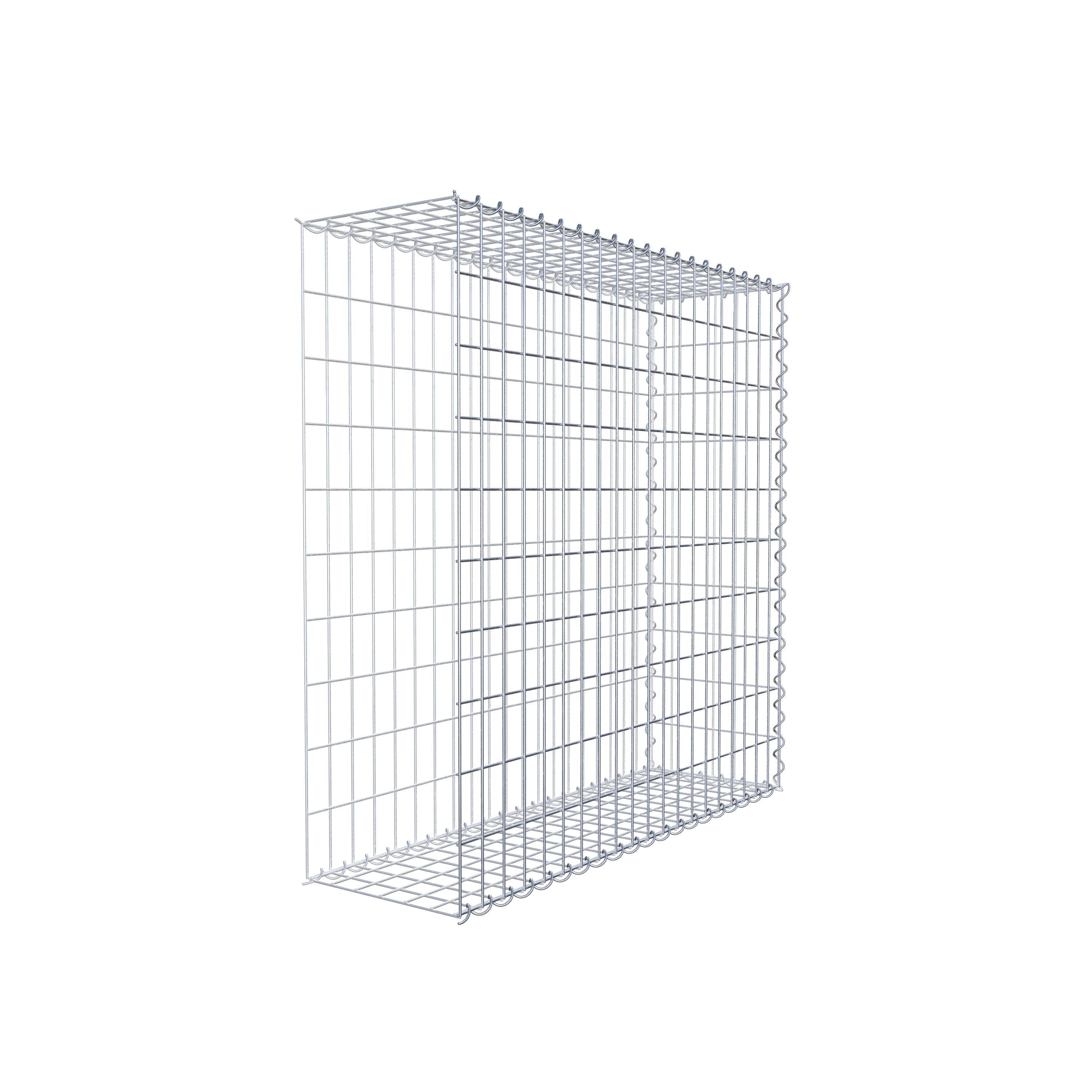 Gabion sur toile type 2 100 cm x 100 cm x 30 cm (L x H x P), maille 5 cm x 10 cm, spirale