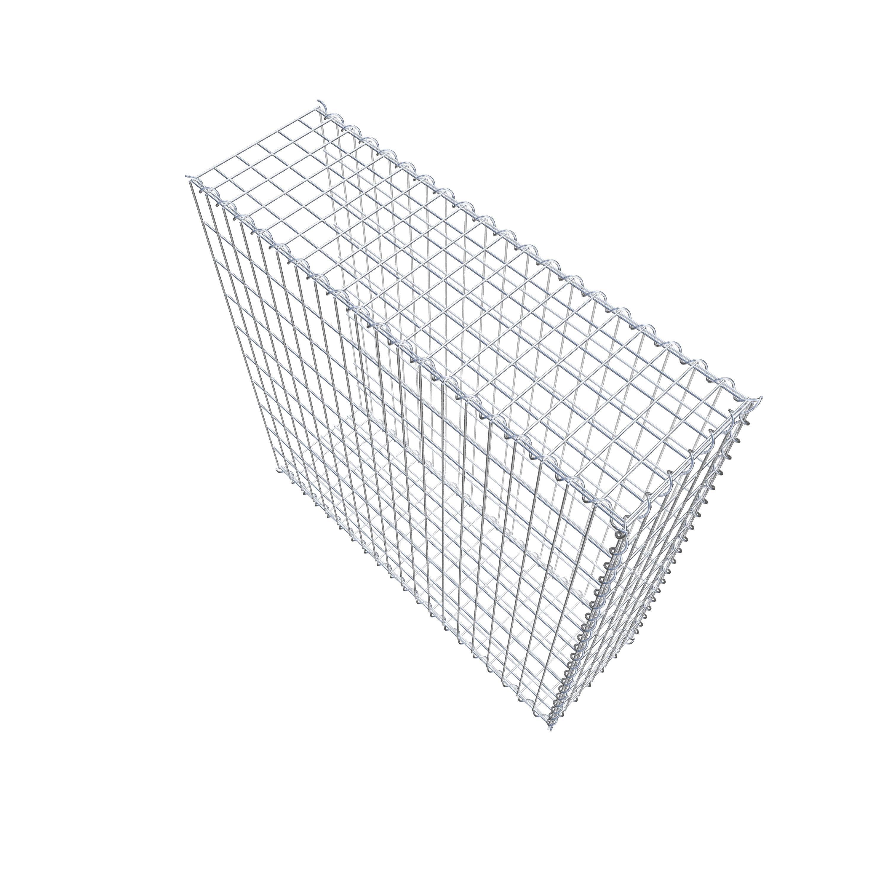 Gabion sur toile type 2 100 cm x 100 cm x 30 cm (L x H x P), maille 5 cm x 10 cm, spirale