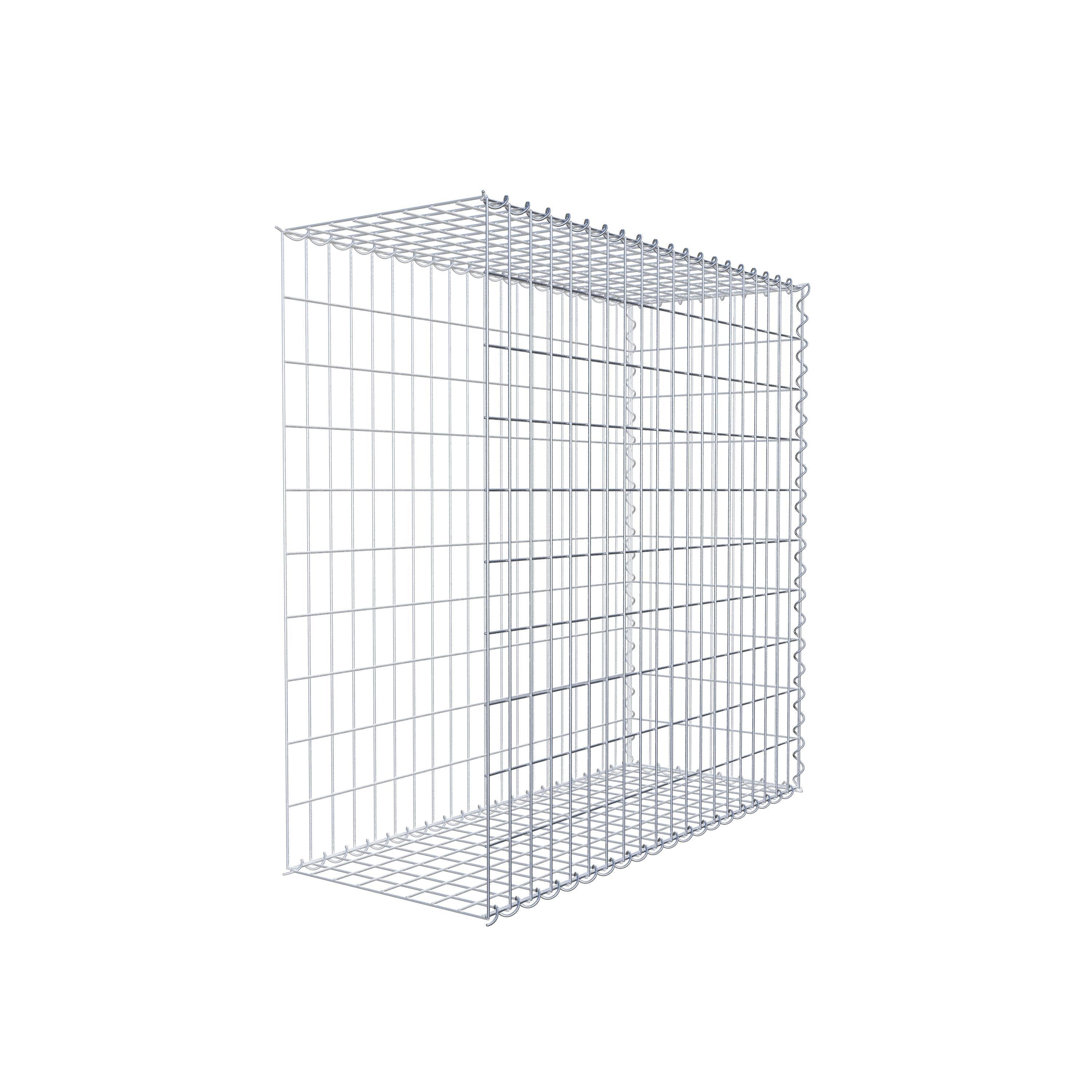 Gabion sur toile type 2 100 cm x 100 cm x 40 cm (L x H x P), maille 5 cm x 10 cm, spirale