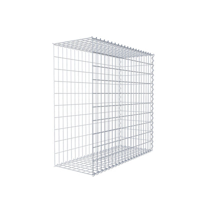 Gabion rapporté type 2 100 cm x 100 cm x 40 cm (L x H x P), mailles 5 cm x 10 cm, spirale