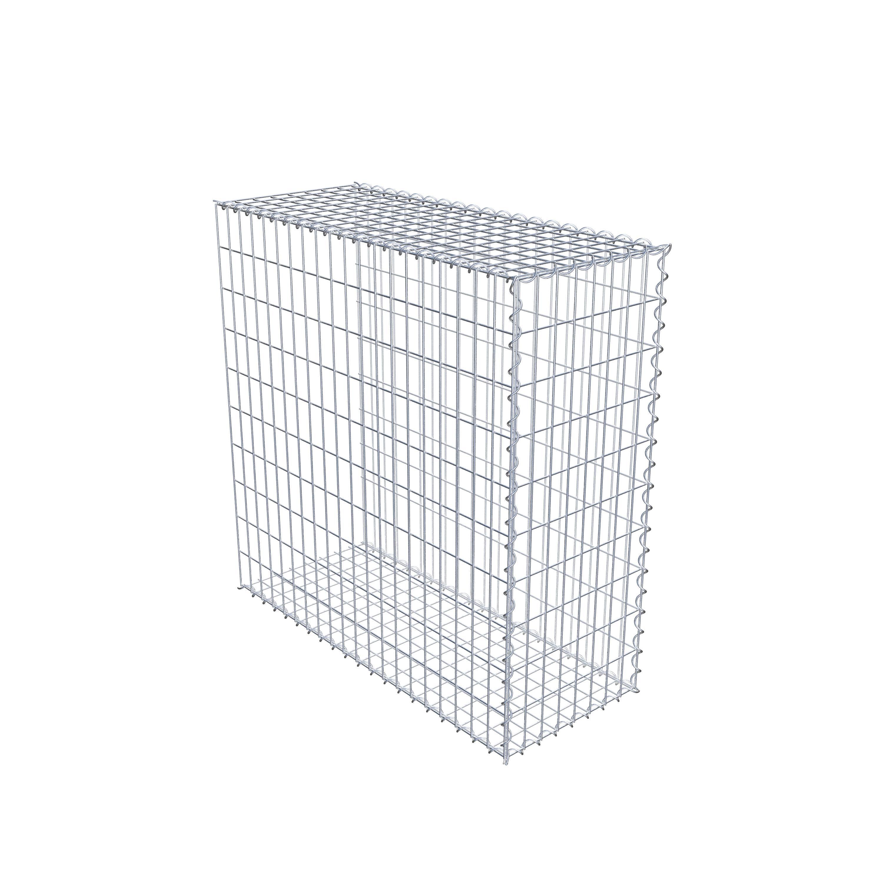 Gabion sur toile type 2 100 cm x 100 cm x 40 cm (L x H x P), maille 5 cm x 10 cm, spirale