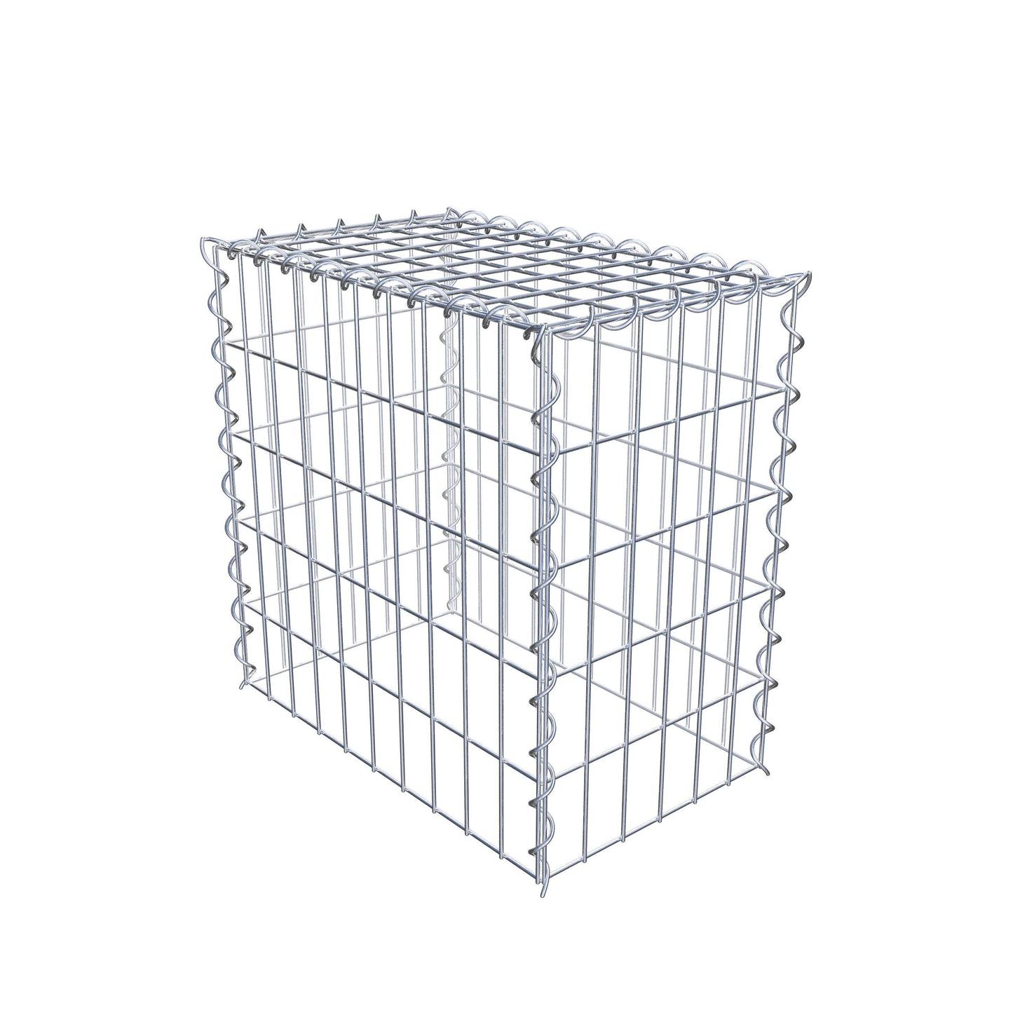 Gabbione aggiuntivo tipo 3 50 cm x 50 cm x 30 cm (L x H x P), dimensione maglia 5 cm x 10 cm, a spirale