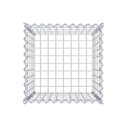 Gavión adulto tipo 3 50 cm x 50 cm x 50 cm (largo x alto x profundidad), tamaño de malla 5 cm x 10 cm, espiral