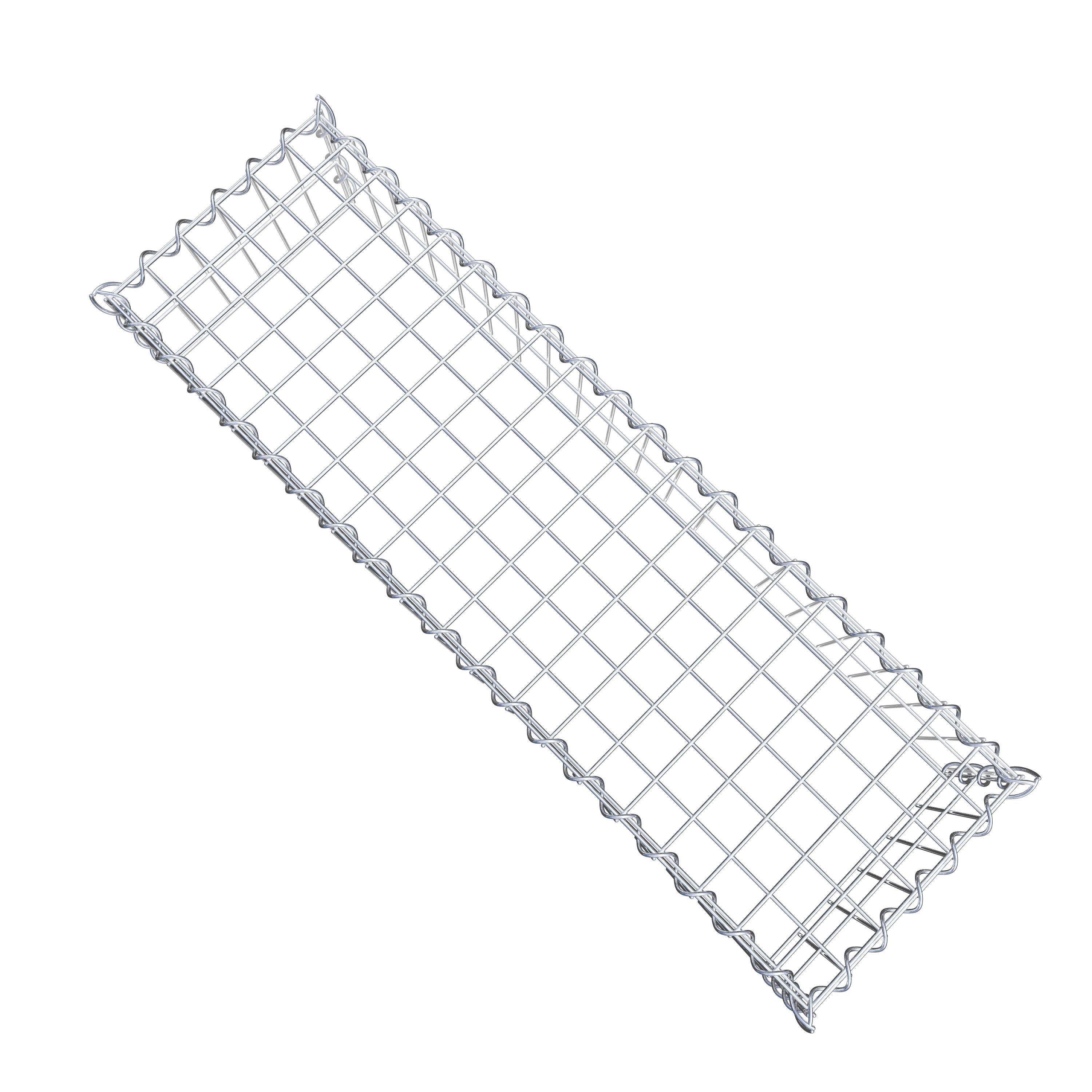 Gabion sur toile type 3 100 cm x 20 cm x 30 cm (L x H x P), maille 5 cm x 10 cm, spirale