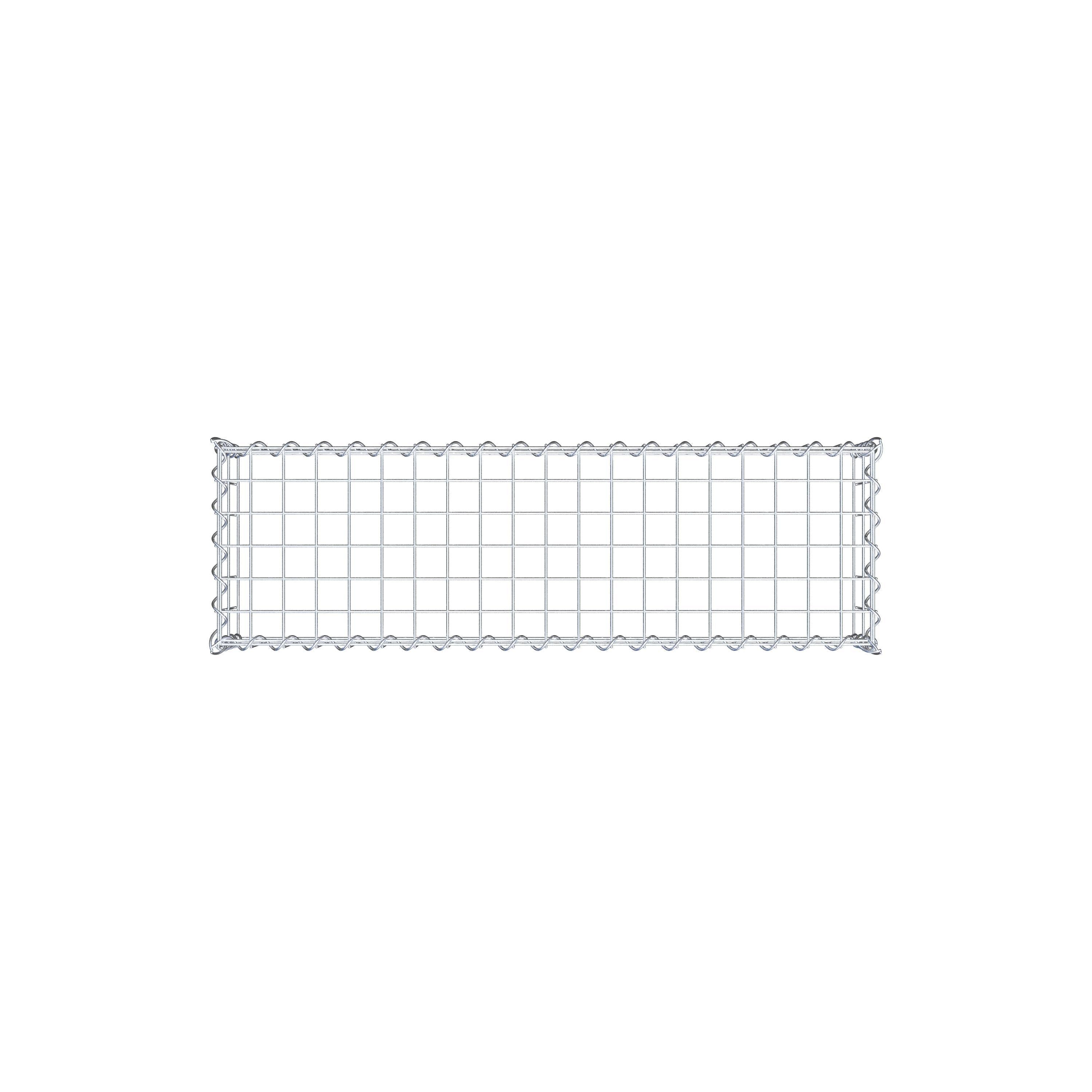 Gabion sur toile type 3 100 cm x 20 cm x 30 cm (L x H x P), maille 5 cm x 10 cm, spirale