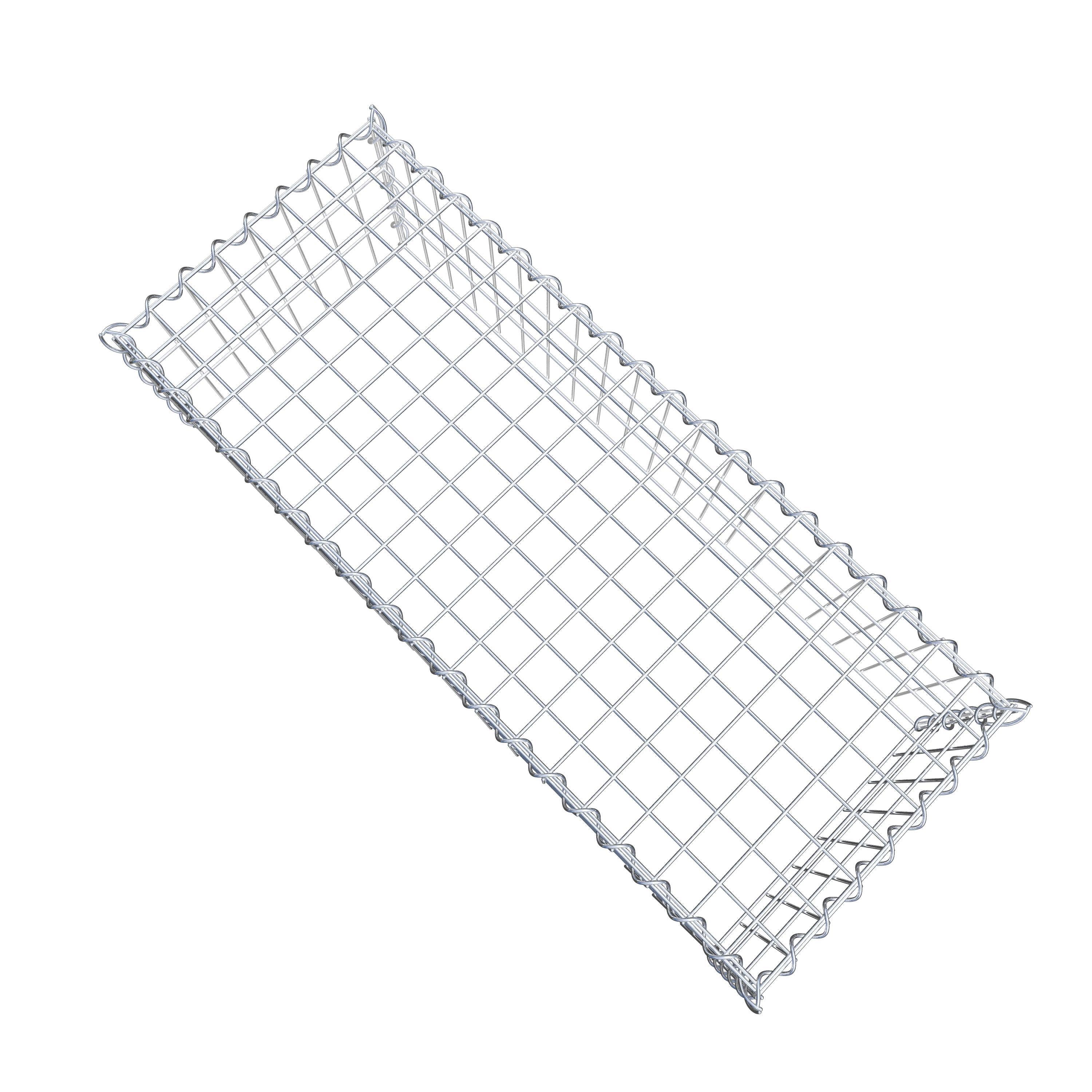 Gabion sur toile type 3 100 cm x 30 cm x 40 cm (L x H x P), maille 5 cm x 10 cm, spirale