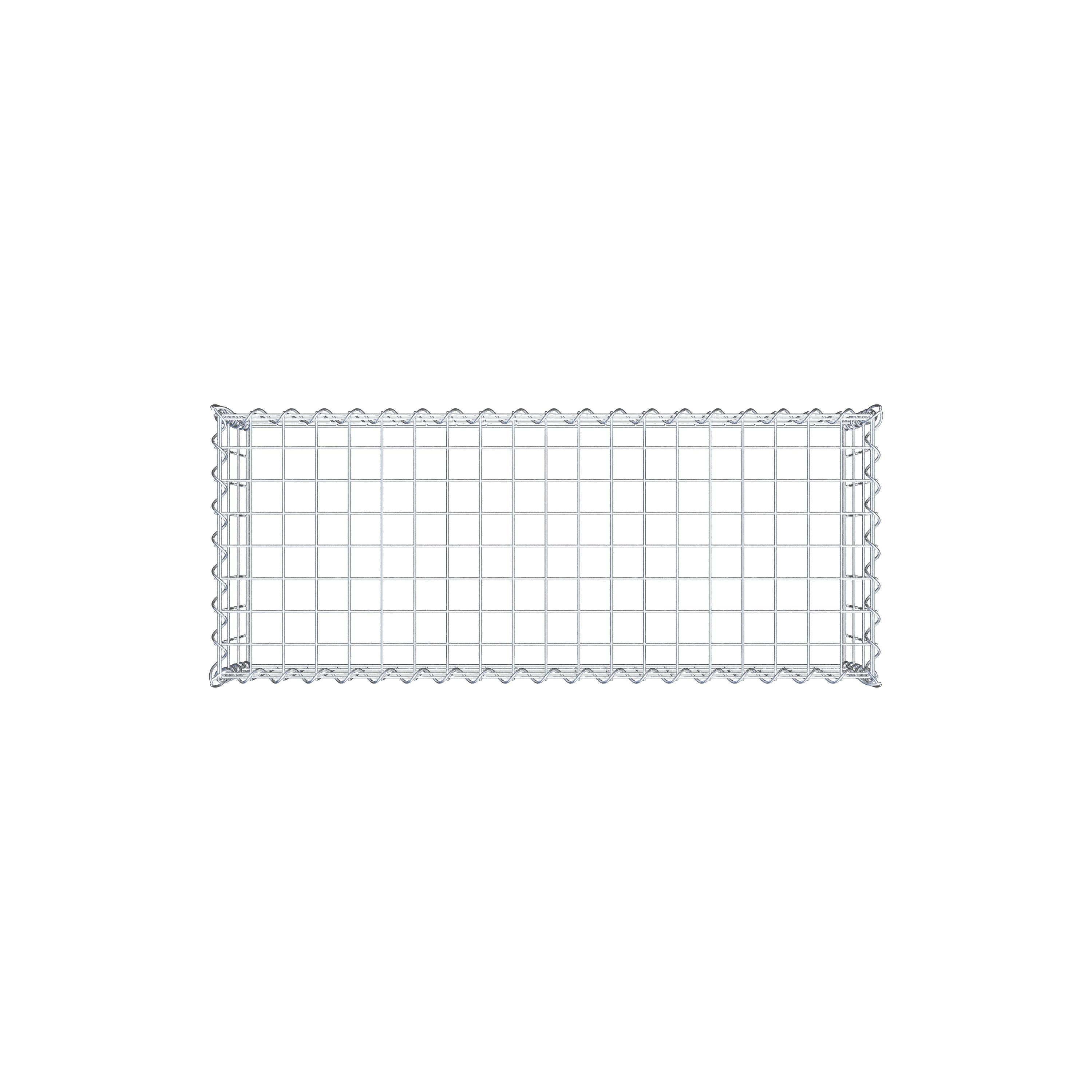 Gabion sur toile type 3 100 cm x 30 cm x 40 cm (L x H x P), maille 5 cm x 10 cm, spirale