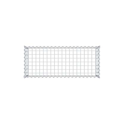 Opvokset gabion type 3 100 cm x 30 cm x 40 cm (L x H x D), maskestørrelse 5 cm x 10 cm, spiral