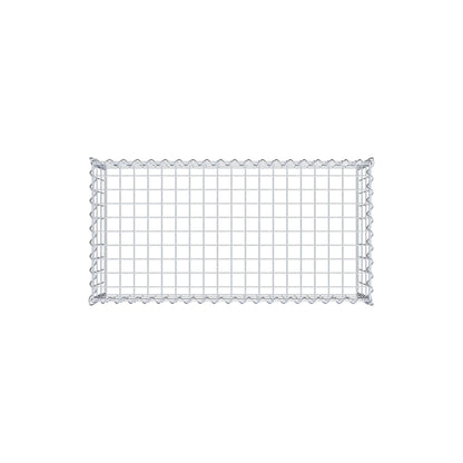 Gabbione aggiuntivo tipo 3 100 cm x 30 cm x 50 cm (L x H x P), dimensione maglia 5 cm x 10 cm, a spirale