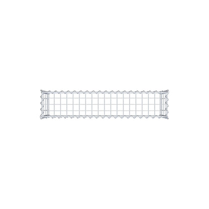 Gabion rapporté type 3 100 cm x 40 cm x 20 cm (L x H x P), mailles 5 cm x 10 cm, spirale