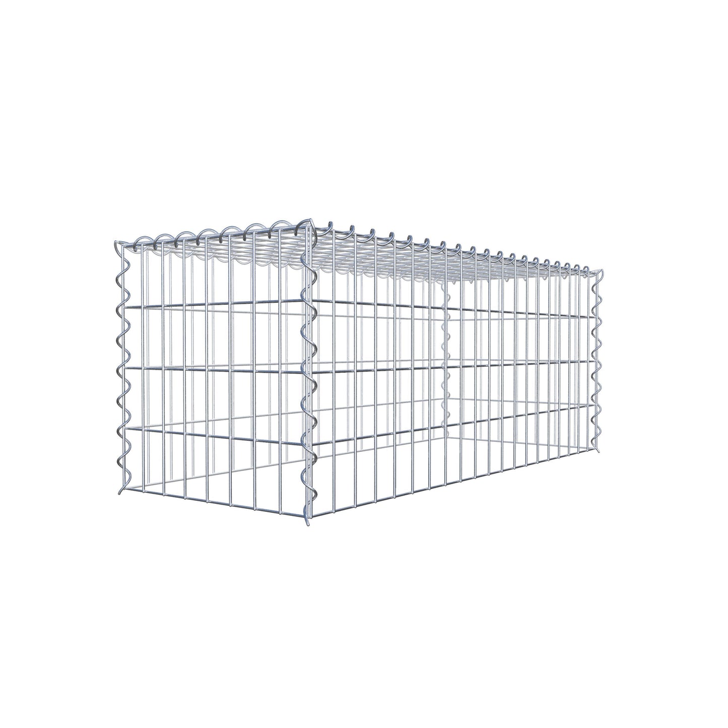 Gavión complementario tipo 3 100 cm x 40 cm x 40 cm (L x A x P), malla 5 cm x 10 cm, espiral