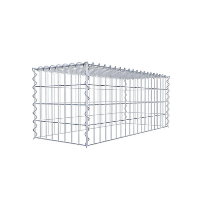 Gavión complementario tipo 3 100 cm x 40 cm x 40 cm (L x A x P), malla 5 cm x 10 cm, espiral