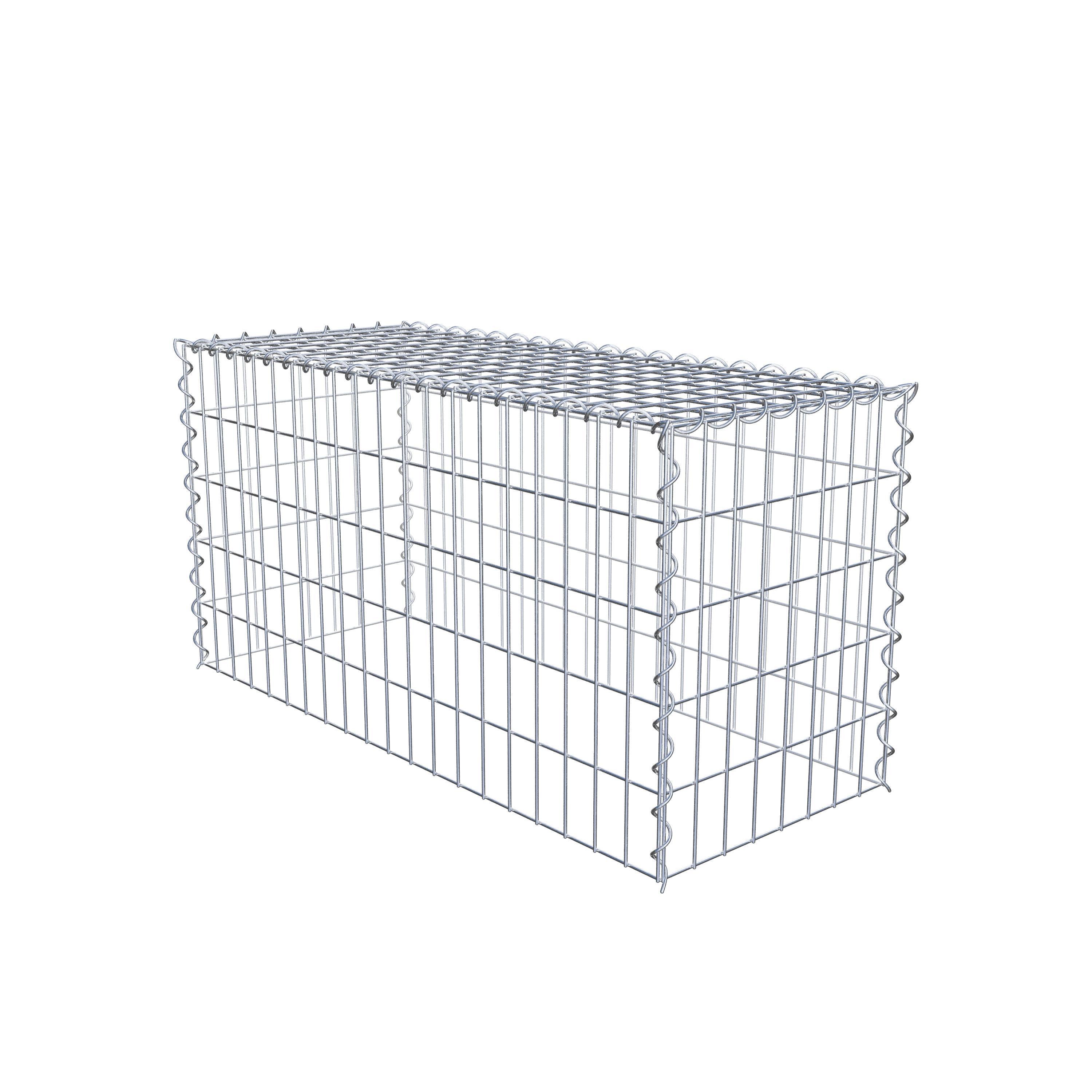 Gabion sur toile type 3 100 cm x 50 cm x 40 cm (L x H x P), maille 5 cm x 10 cm, spirale