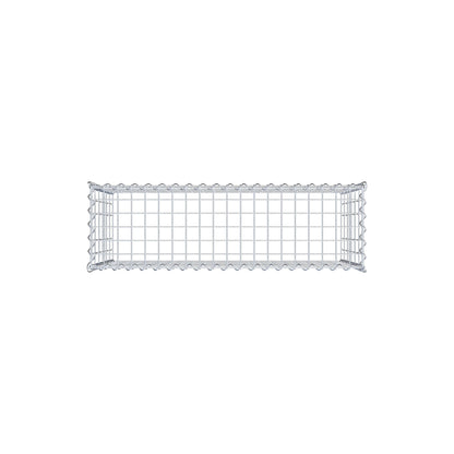 Gavión adulto tipo 3 100 cm x 60 cm x 30 cm (largo x alto x profundidad), tamaño de malla 5 cm x 10 cm, espiral