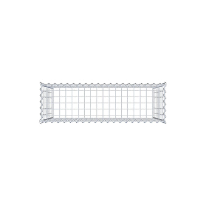 Grown-on gabion type 3 100 cm x 70 cm x 30 cm (L x H x D), mesh size 5 cm x 10 cm, spiral