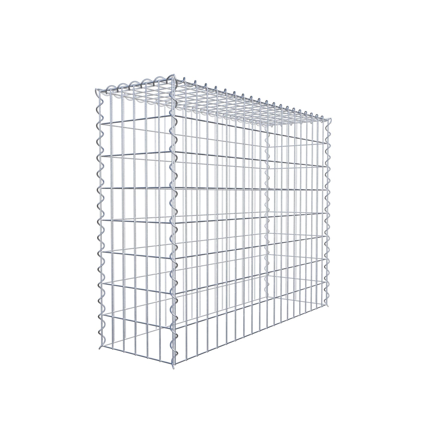 Gabion rapporté type 3 100 cm x 80 cm x 30 cm (L x H x P), mailles 5 cm x 10 cm, spirale