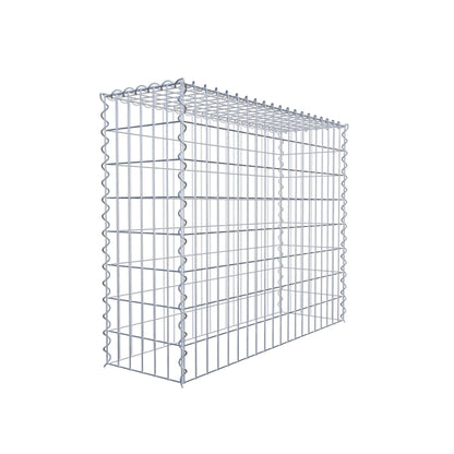 Gabion rapporté type 3 100 cm x 80 cm x 30 cm (L x H x P), mailles 5 cm x 10 cm, spirale