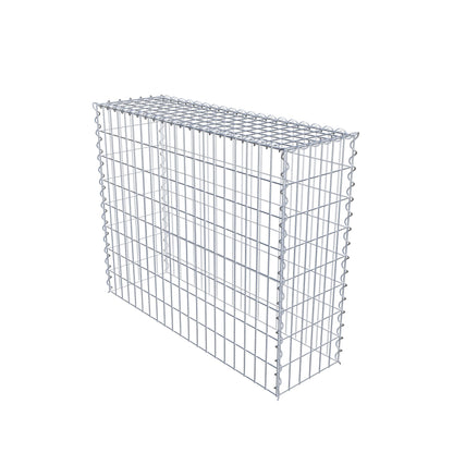 Gabion rapporté type 3 100 cm x 80 cm x 30 cm (L x H x P), mailles 5 cm x 10 cm, spirale