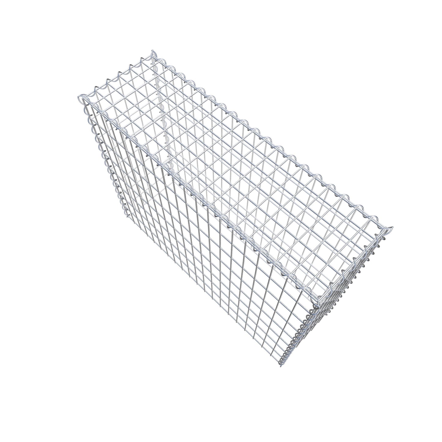 Gabion rapporté type 3 100 cm x 80 cm x 30 cm (L x H x P), mailles 5 cm x 10 cm, spirale