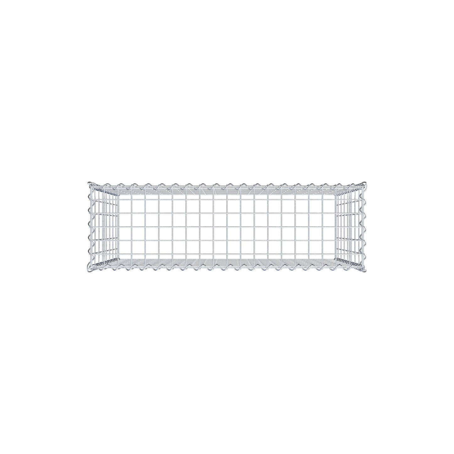 Gabion rapporté type 3 100 cm x 80 cm x 30 cm (L x H x P), mailles 5 cm x 10 cm, spirale