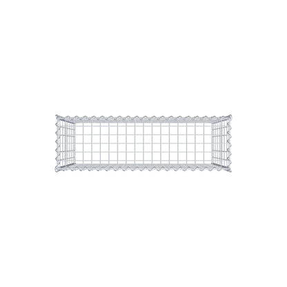 Gabion rapporté type 3 100 cm x 80 cm x 30 cm (L x H x P), mailles 5 cm x 10 cm, spirale