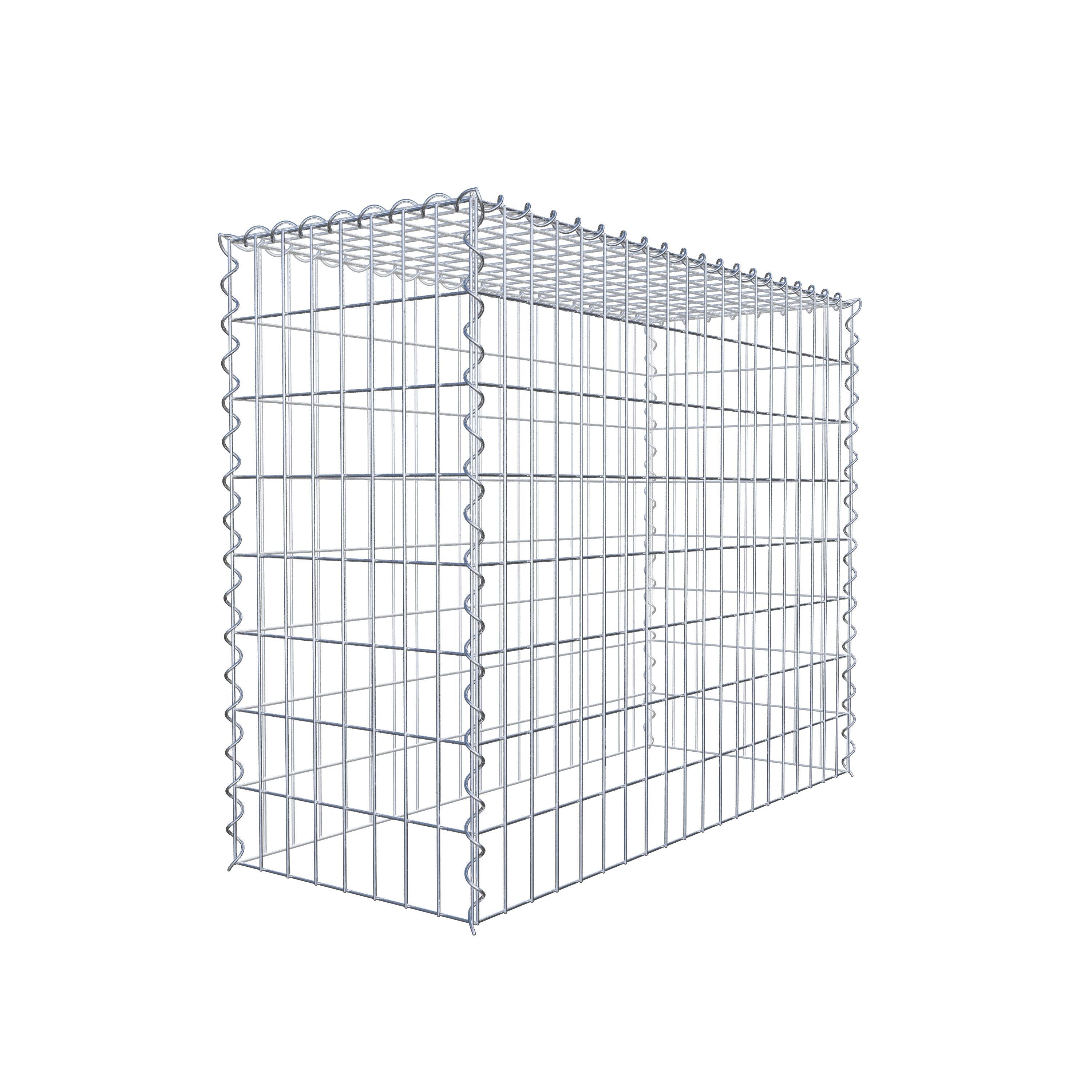 Gabion sur toile type 3 100 cm x 80 cm x 40 cm (L x H x P), maille 5 cm x 10 cm, spirale