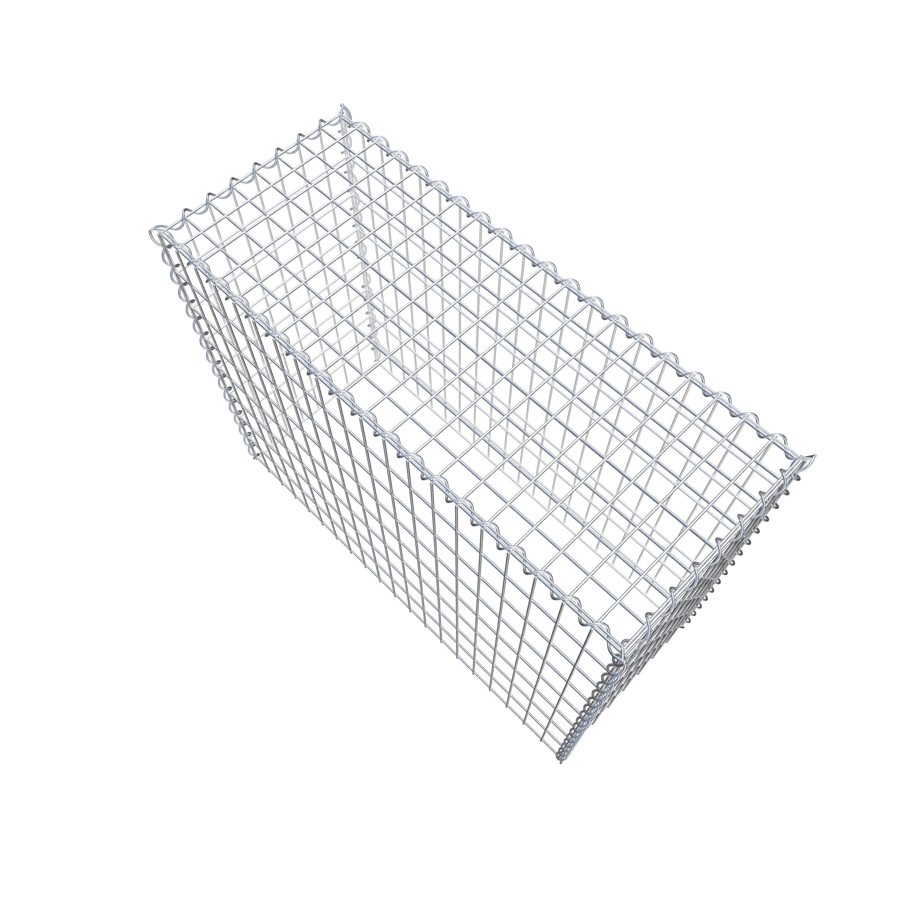 Gabion sur toile type 3 100 cm x 80 cm x 40 cm (L x H x P), maille 5 cm x 10 cm, spirale