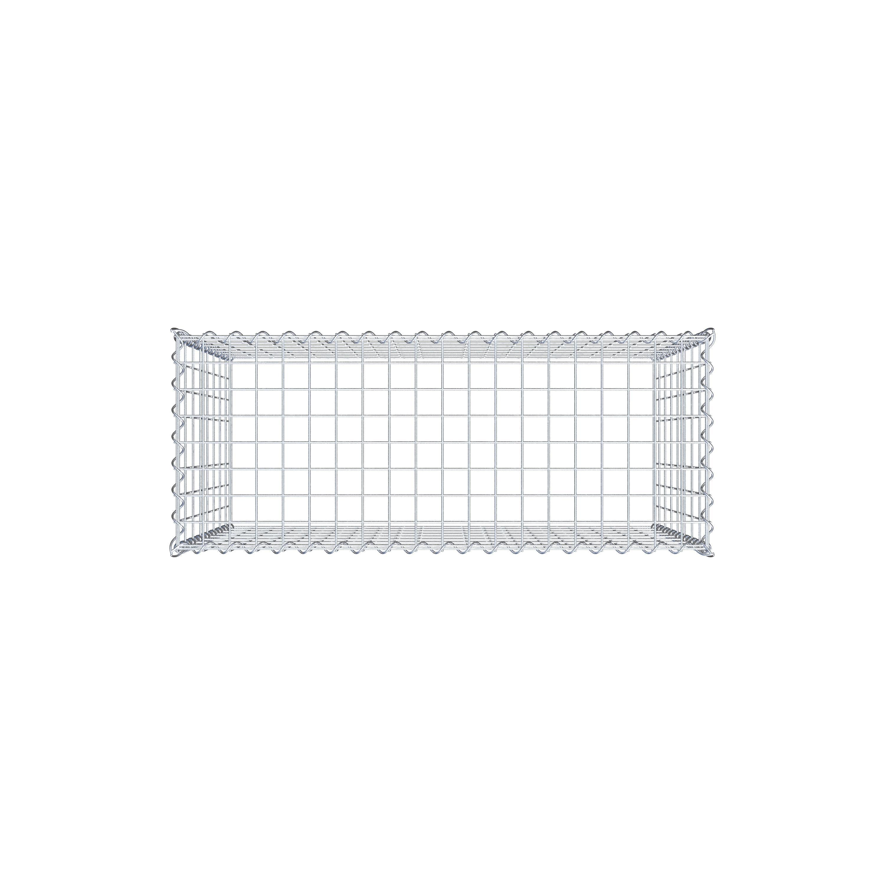 Gabion sur toile type 3 100 cm x 80 cm x 40 cm (L x H x P), maille 5 cm x 10 cm, spirale