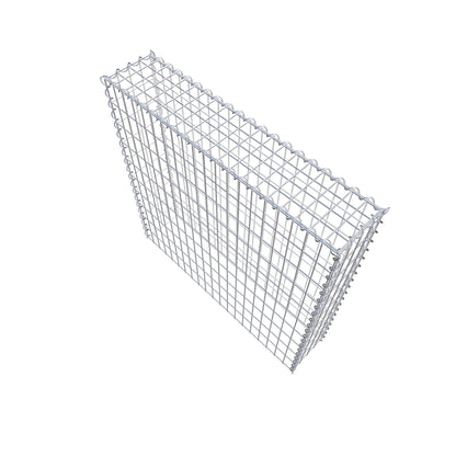 Gabion rapporté type 3 100 cm x 100 cm x 20 cm (L x H x P), mailles 5 cm x 10 cm, spirale