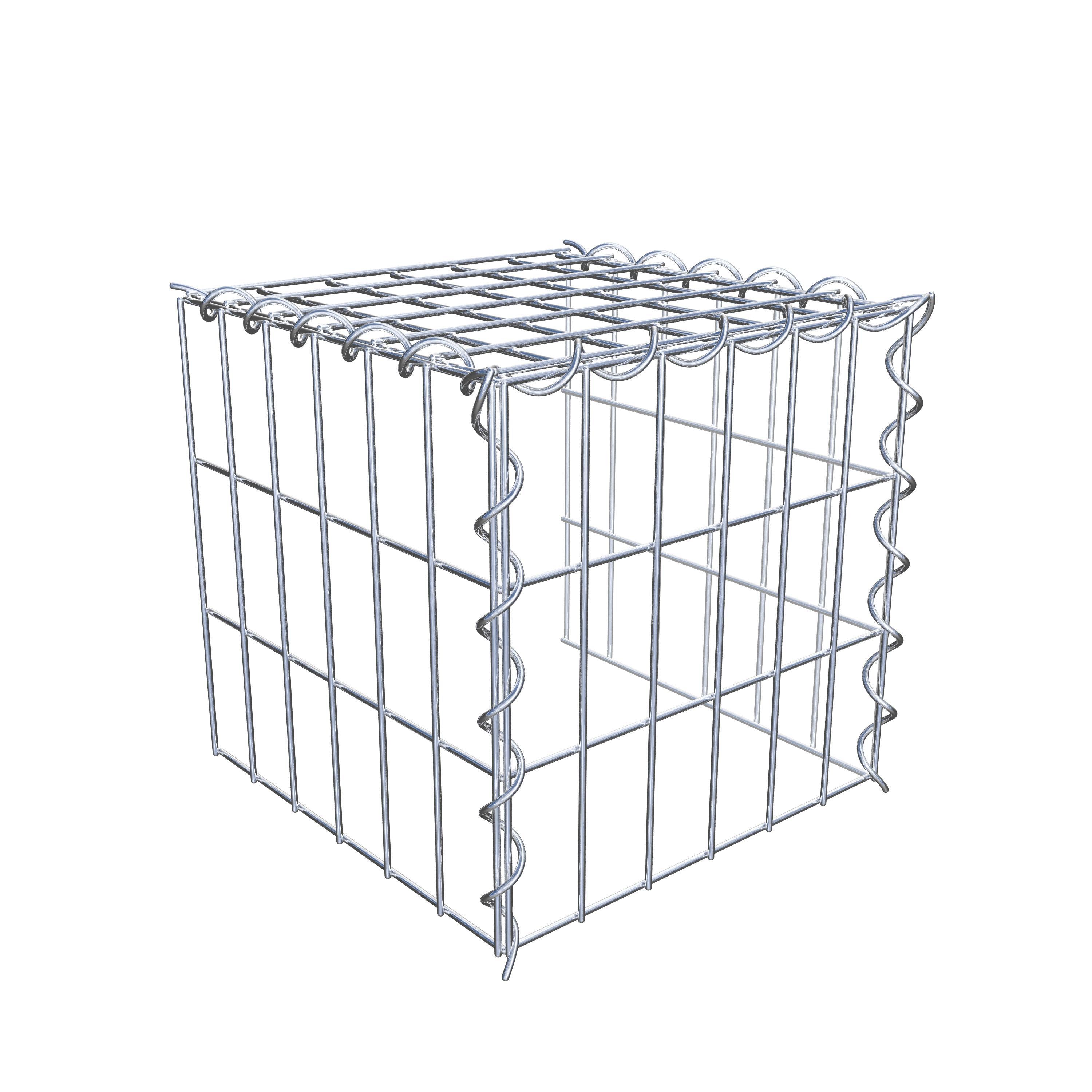 Gabion sur toile type 4 30 cm x 30 cm x 30 cm (L x H x P), maille 5 cm x 10 cm, spirale