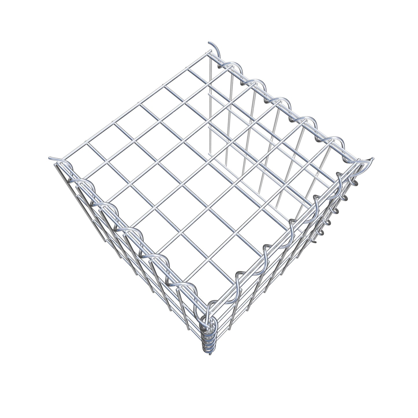 Anbaugabione Typ 4 30 cm x 30 cm x 30 cm (L x H x T), Maschenweite 5 cm x 10 cm, Spirale