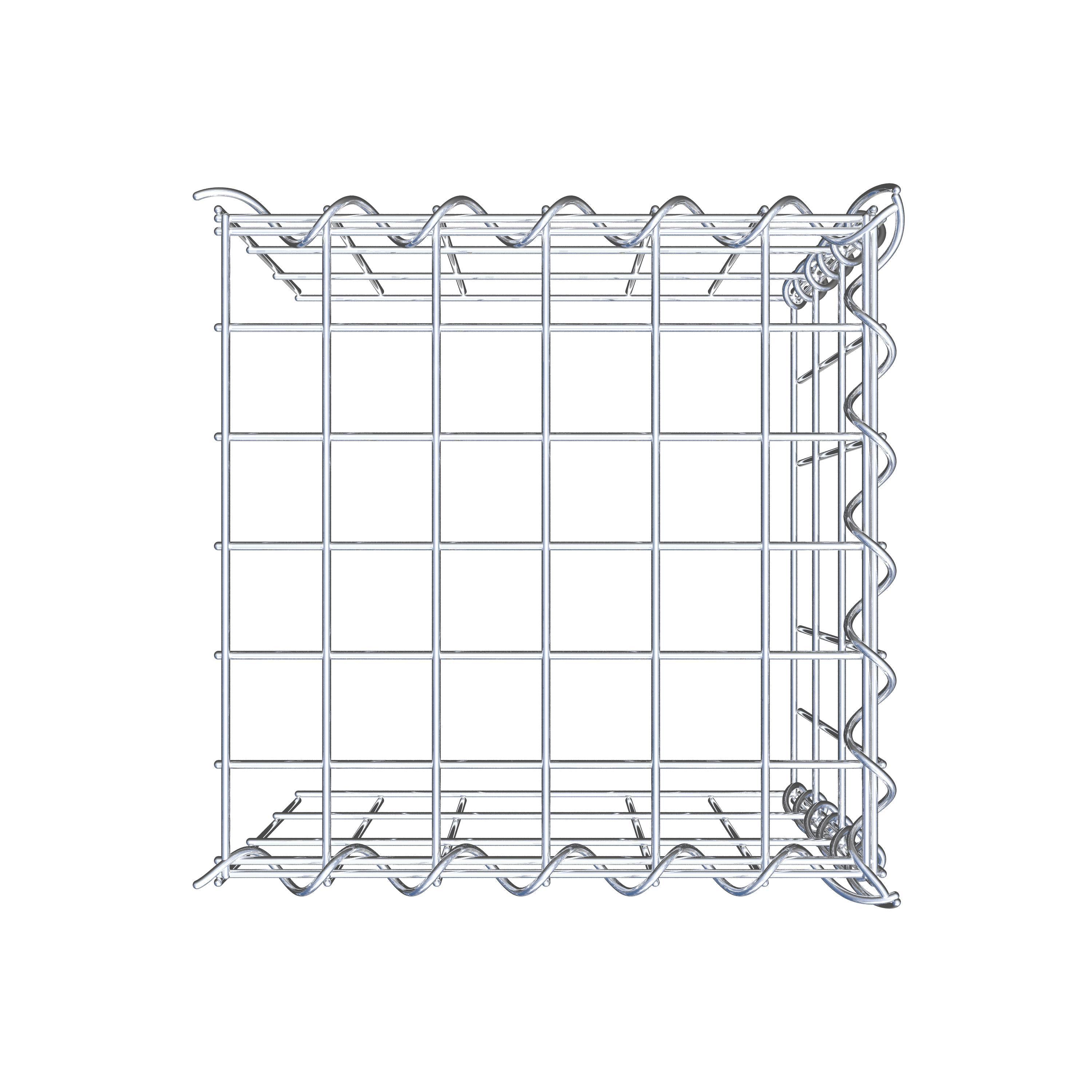 Gabion sur toile type 4 30 cm x 30 cm x 30 cm (L x H x P), maille 5 cm x 10 cm, spirale