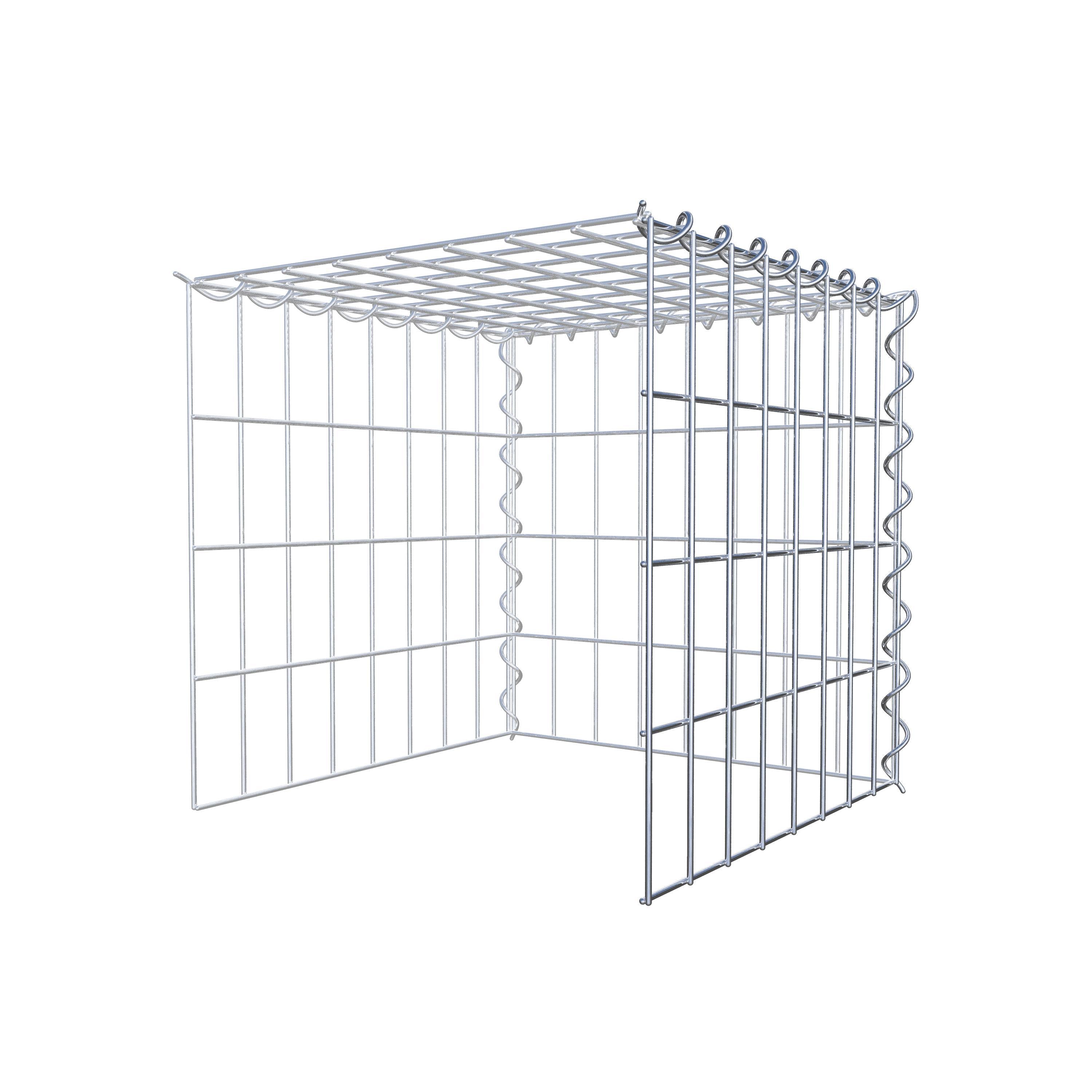 Gabion sur toile type 4 40 cm x 40 cm x 40 cm (L x H x P), maille 5 cm x 10 cm, spirale