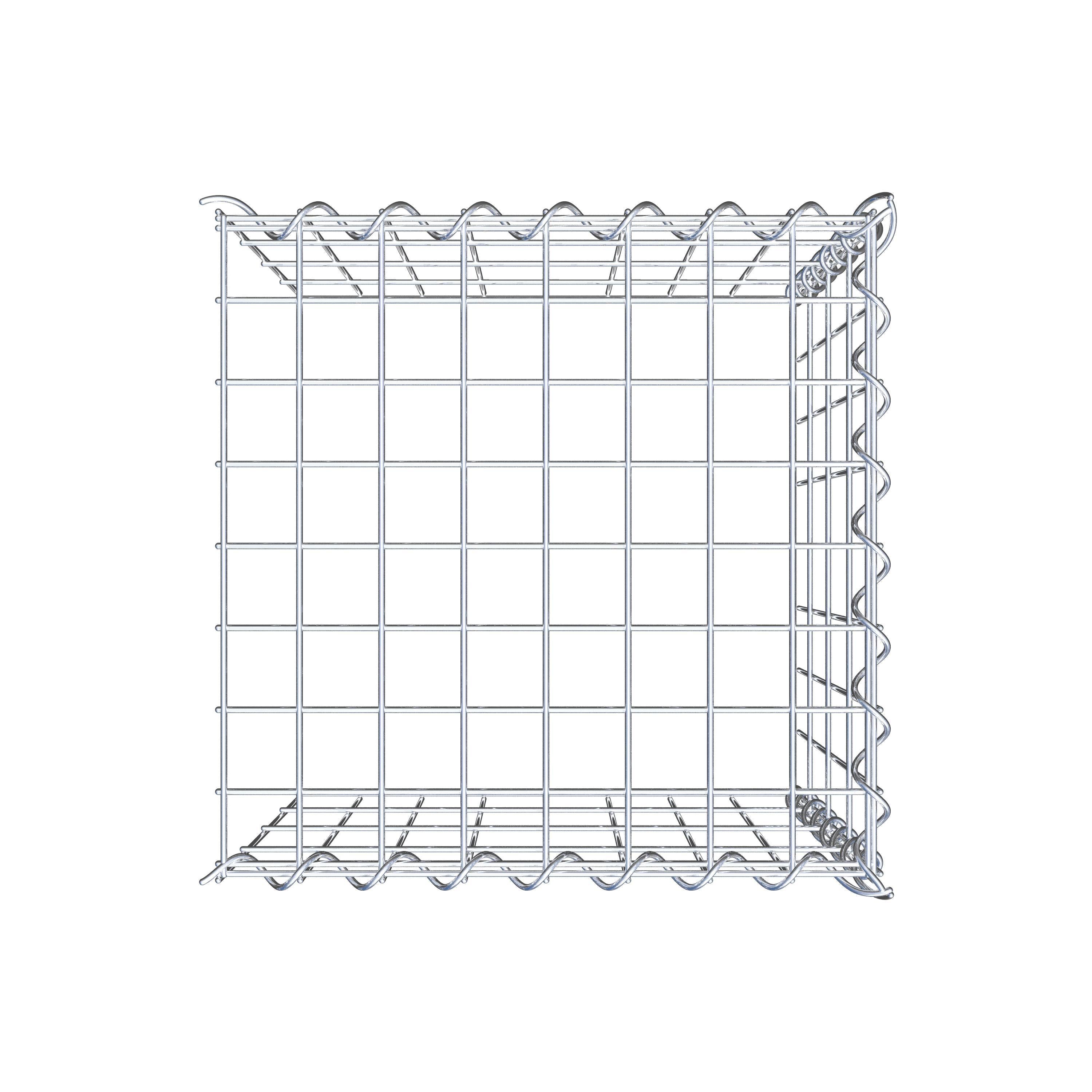 Gabion sur toile type 4 40 cm x 40 cm x 40 cm (L x H x P), maille 5 cm x 10 cm, spirale