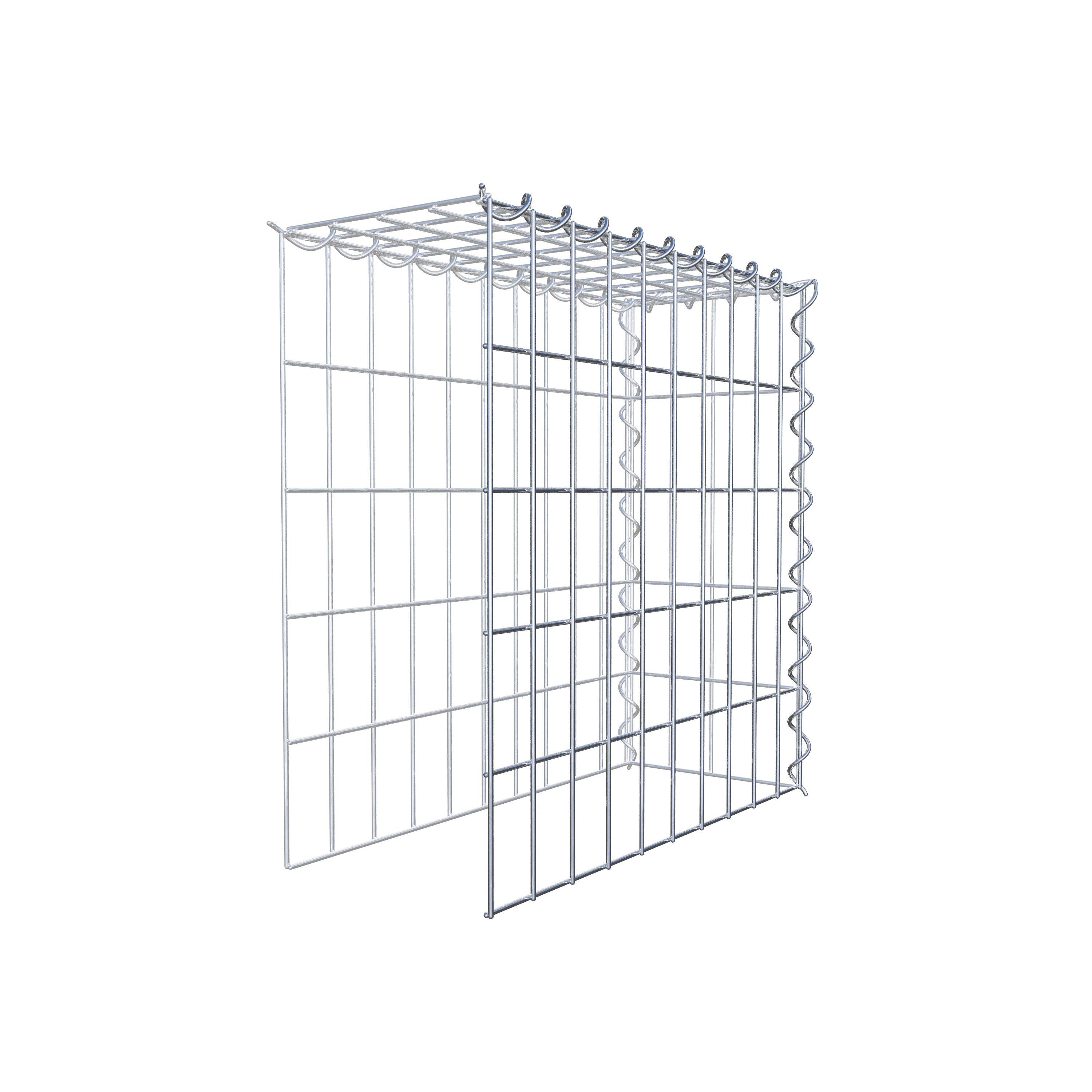 Gabion sur toile type 4 50 cm x 50 cm x 20 cm (L x H x P), maille 5 cm x 10 cm, spirale